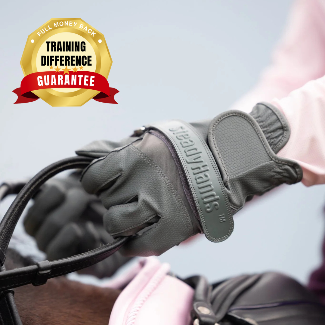 SteadyHands Riding Gloves - GREY