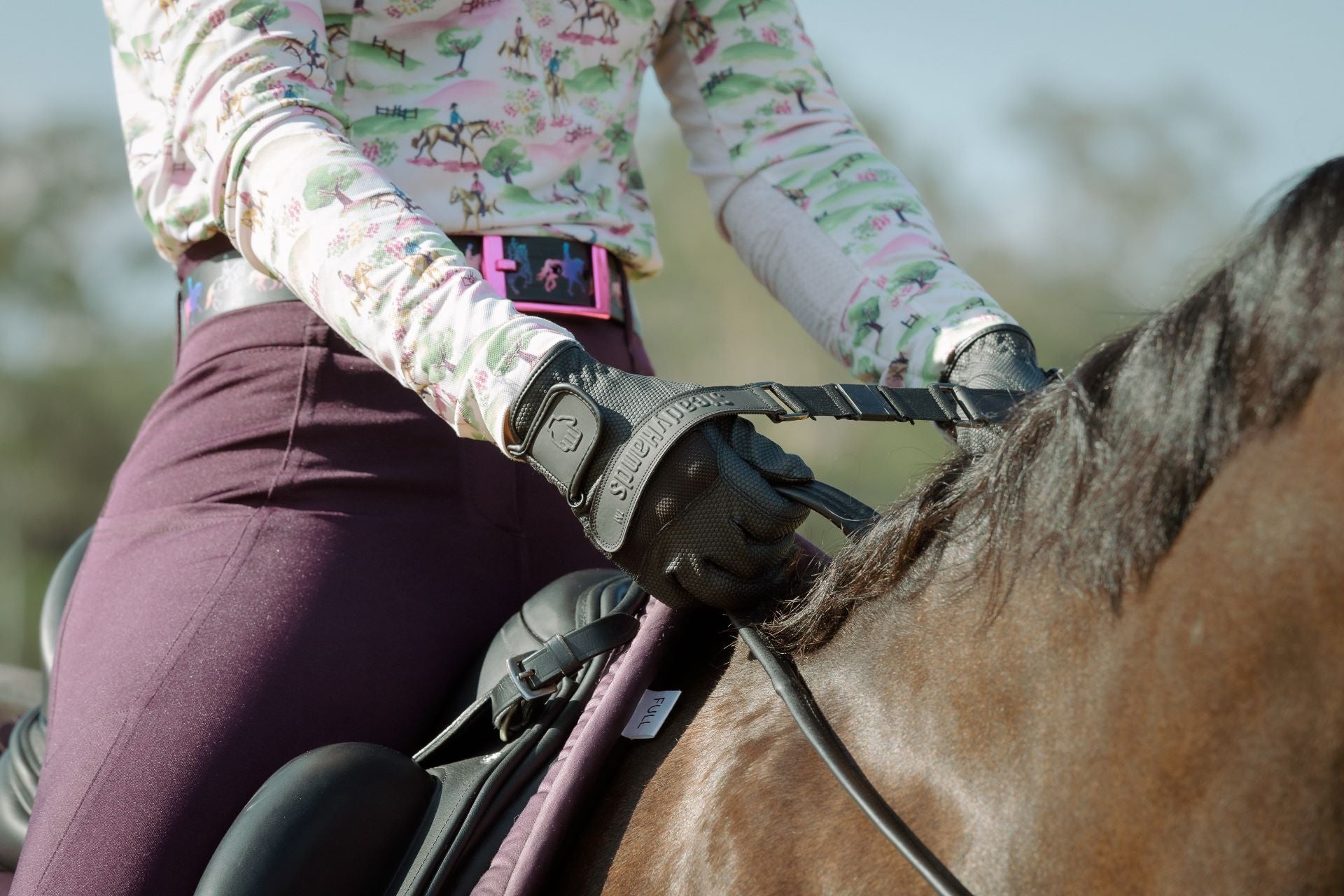 Guanti Da Equitazione AK Stagionali - Traspiranti Con Rinforzi In Pelle - Foto 9